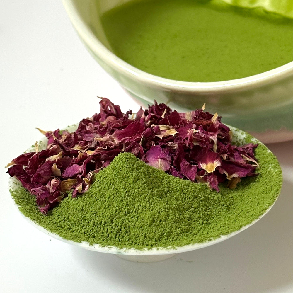 Rose Matcha - 6A Ceremonial Grade Green Tea Powder base