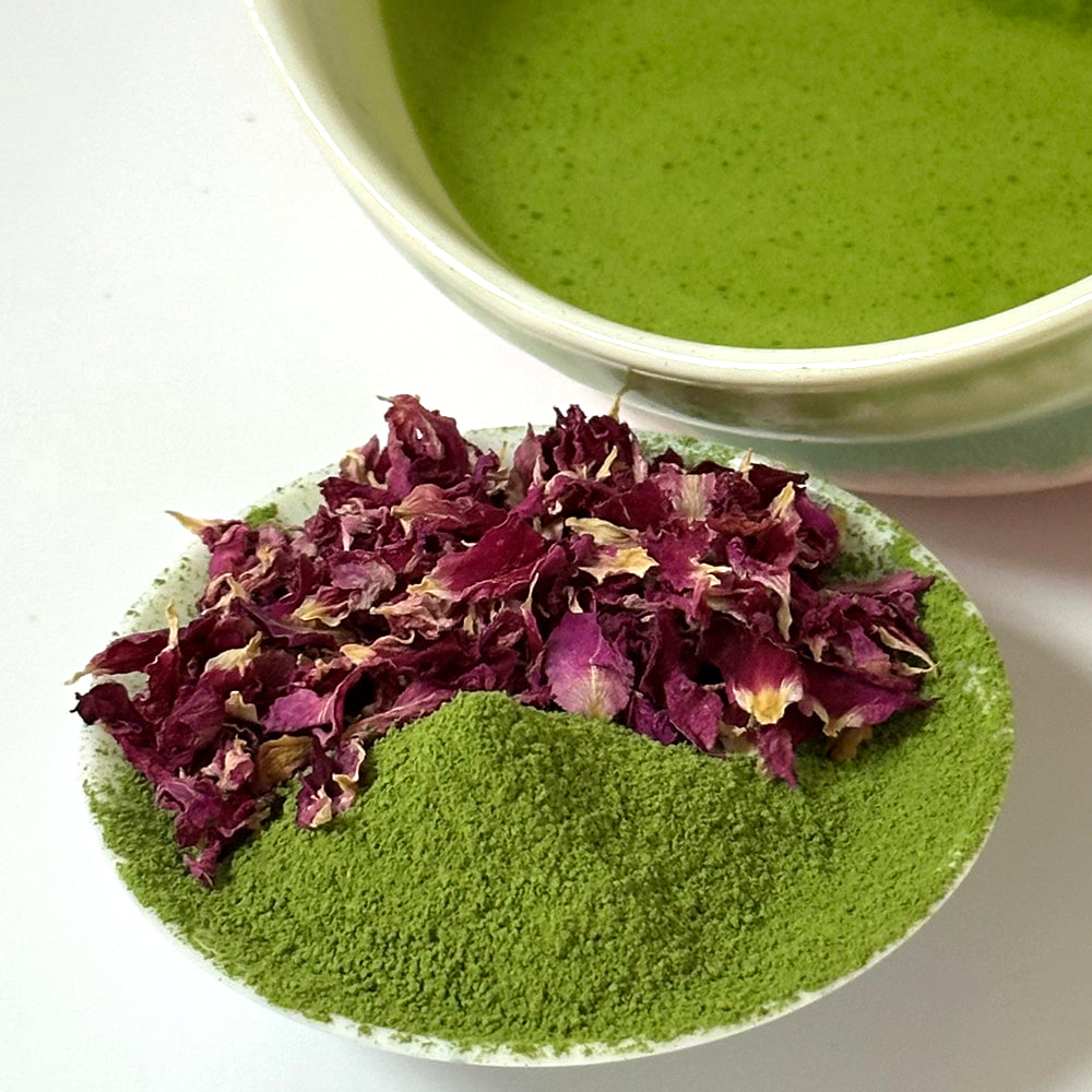 Rose Matcha - 6A Ceremonial Grade Green Tea Powder base