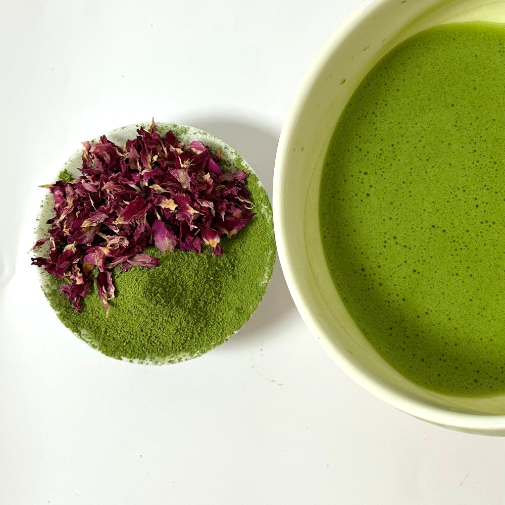 Rose Matcha - 6A Ceremonial Grade Green Tea Powder base