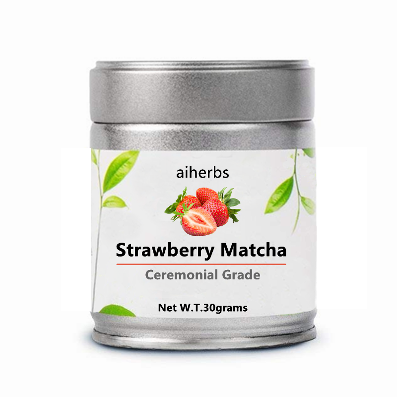 30grams Can Packed Flavored Matcha Strawberry Ceremonial Grade